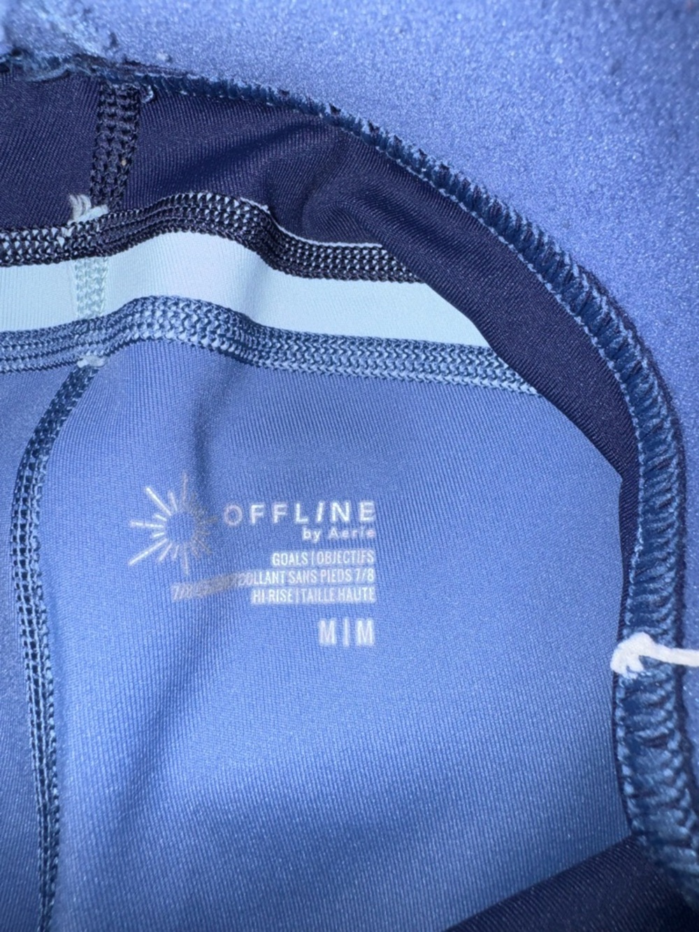 A&E Offline By Aerie Blue Strappy Sports Bra & Leggings Set - Picture 6 of 7
